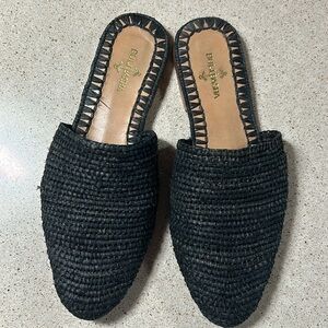 Bulibasha Babouche slip-on mule in black
